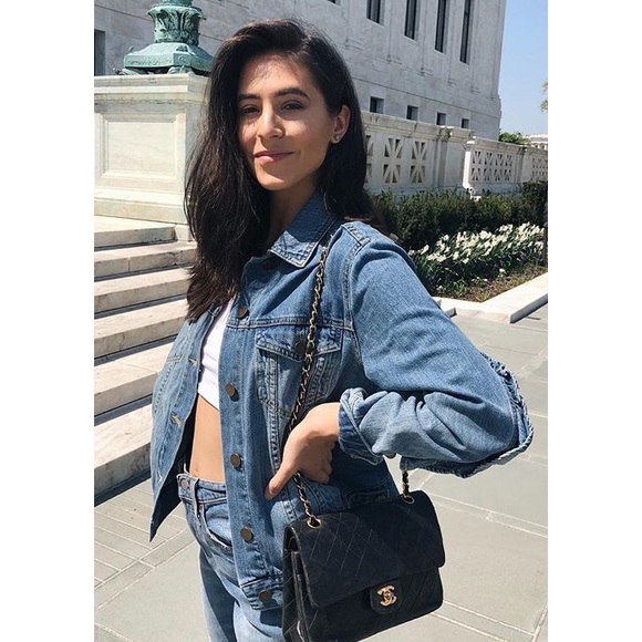 SOLD Who What Wear Ruffle Denim Jacket EUC - Picture 3 of 10